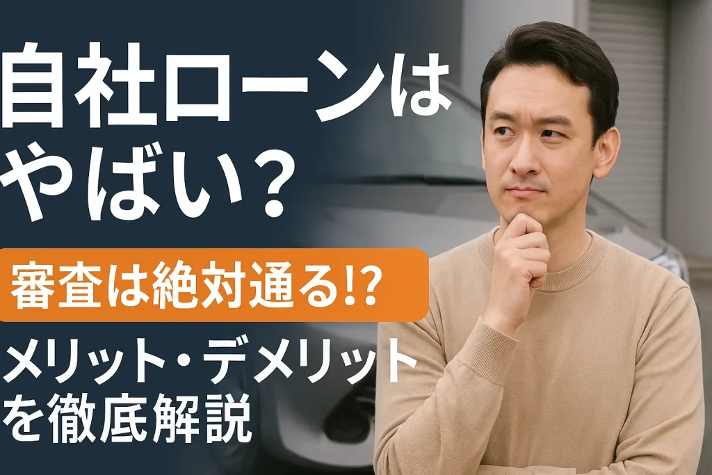 自社ローンはやばい？審査は絶対通る！？メリット・デメリットを徹底解説