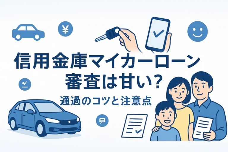 信用金庫マイカーローン審査は甘い？【通過のコツと注意点】